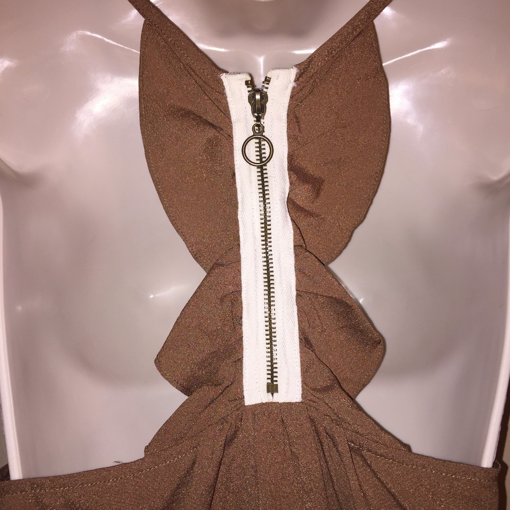 Dress | Racerback Ruffled Back Zipper - Picture 3 of 4
